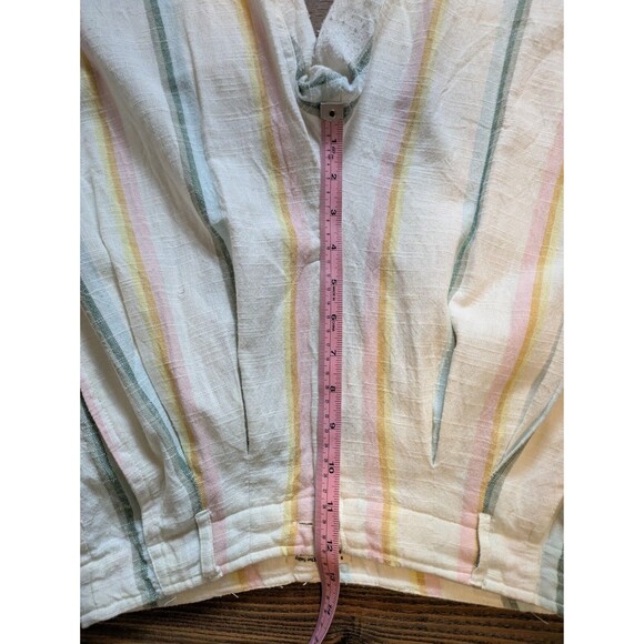 Billabong New Moves Pant Pastel Stripe Salty Blong Linen Pants Size 28 - Picture 11 of 13